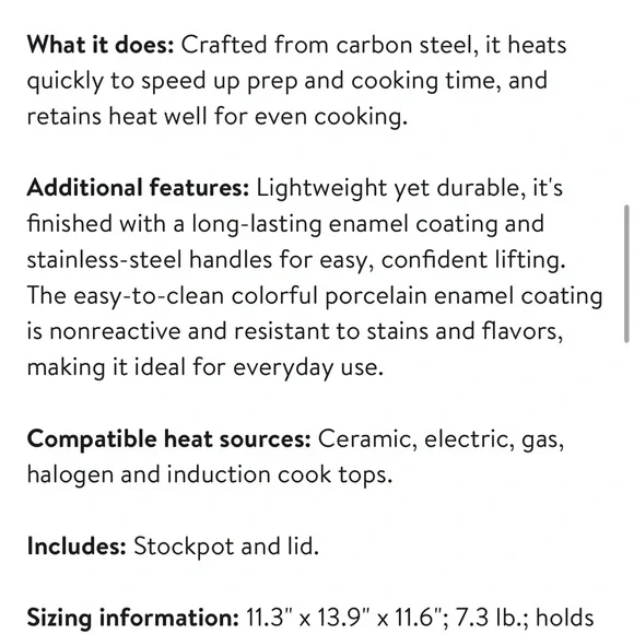 Le Creuset Ocean Blue Enamel Pot - Picture 4 of 5